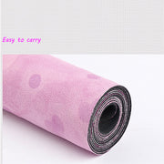 Suede folding yoga mat