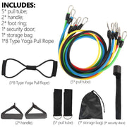 Rally Rope Set 11 Piece Set Rally Resistance Bands Latex Rally Band Fitness Band Rally Tube