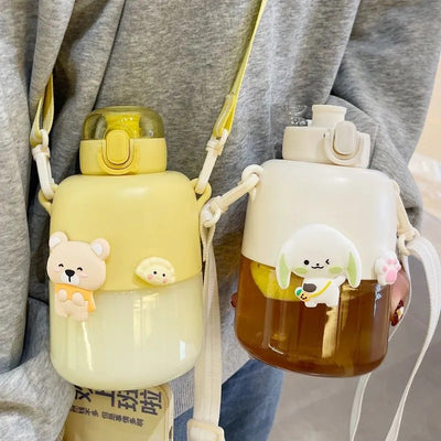 Girls' High Beauty Cute Sports Water Bottle Portable