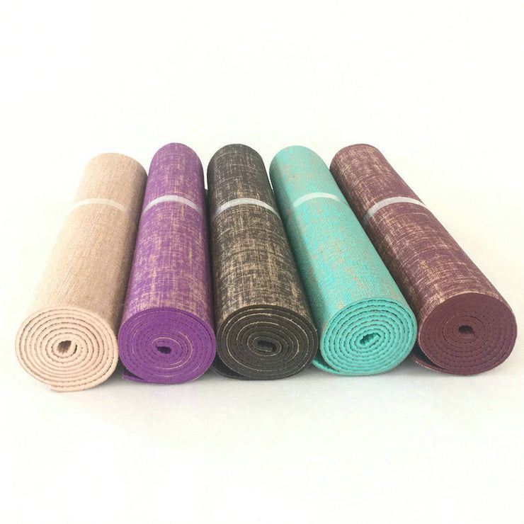 Sackcloth yoga mat