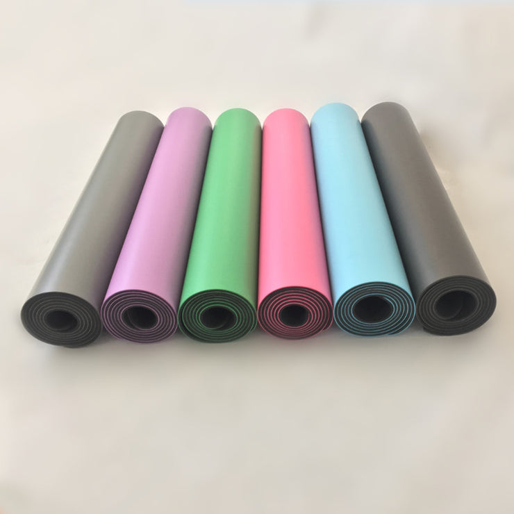 Natural rubber yoga mat