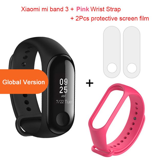 Global Version Xiaomi mi band 3 Fitness Tracker Smart Bracelet 0.78 OLED Touch Screen 50M Waterproof miband 3 Xiomi band 3