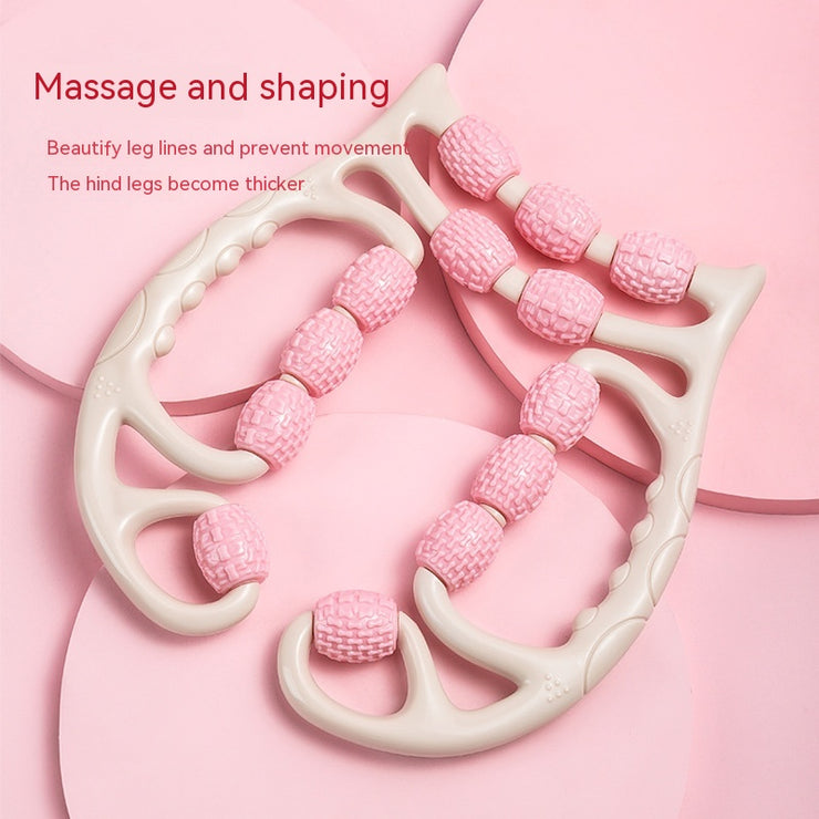 Plastic Massager Relax Plastic Leg Roller Ten Three Wheels Ring Foam Roller