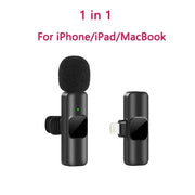 New Wireless Lavalier Microphone Portable Audio Video Recording Mini